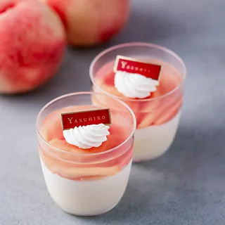 桃のブランマンジェ