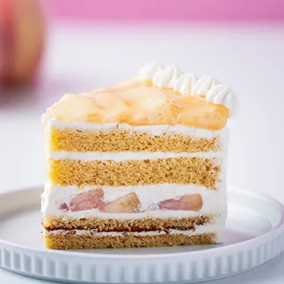 桃のショートケーキ